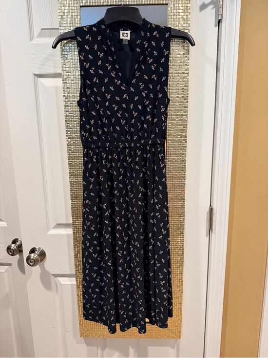 Anne Klein Dresses & Skirts - Anne Klein Black Sleeveless Floral Tea Dress
